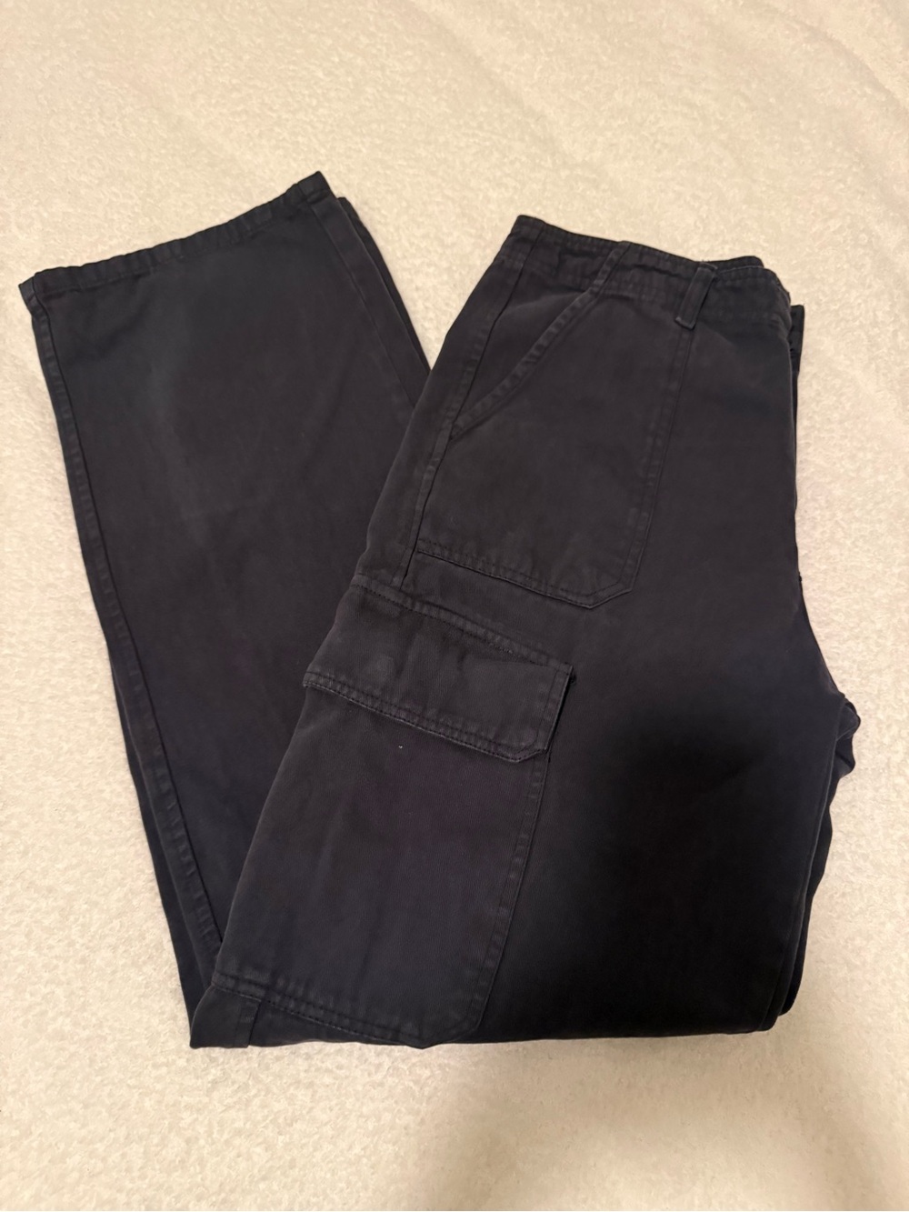 Zara women’s Black Cargo Pants - Utility Pocket Detail